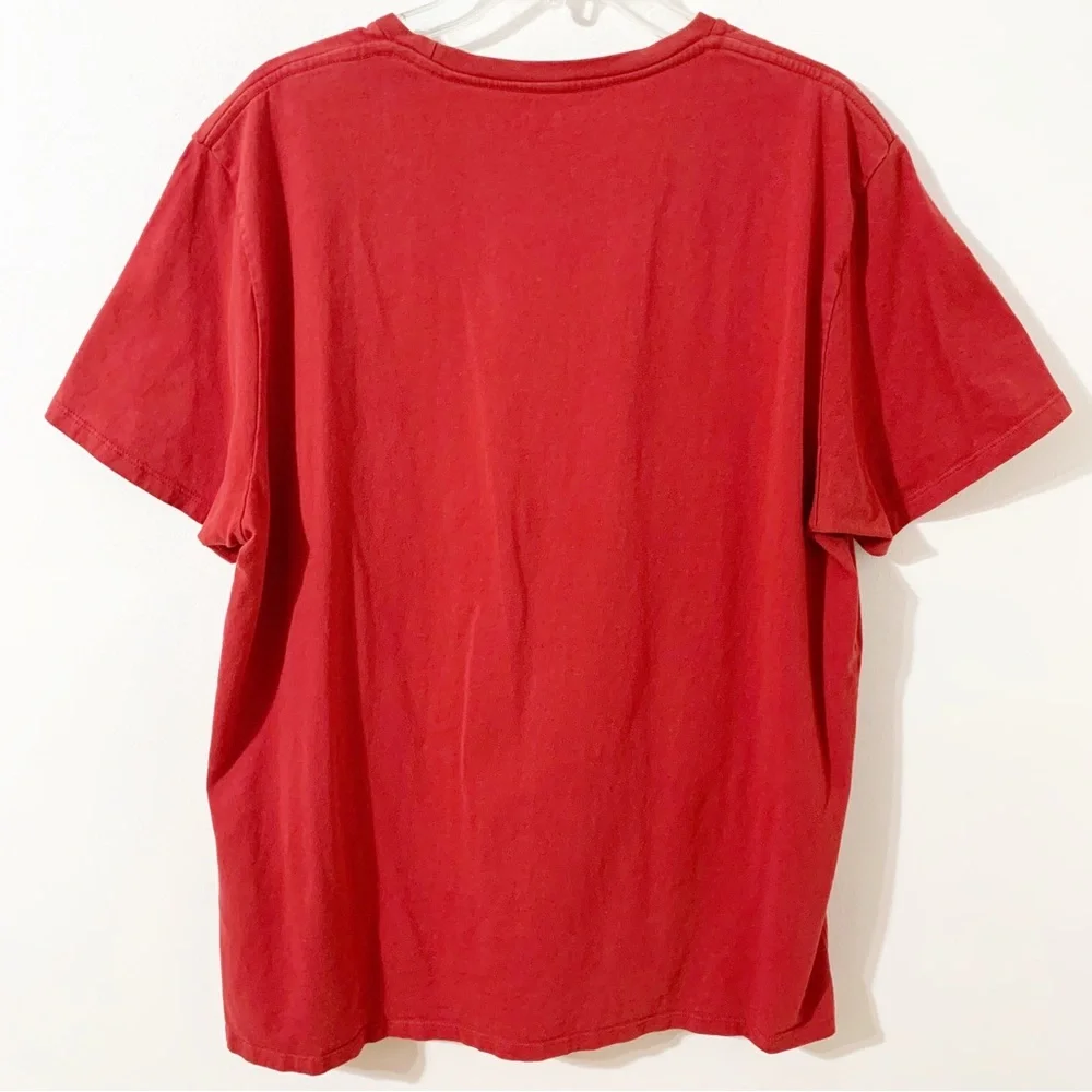 Levi’s 100% Cotton Short Sleeve Graphic Tee Shirt Levis Logo Across Front 🟥⬜️